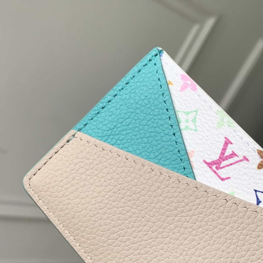 Louis Vuitton M14090 LV x TM Romy Card Holder Blue Gray