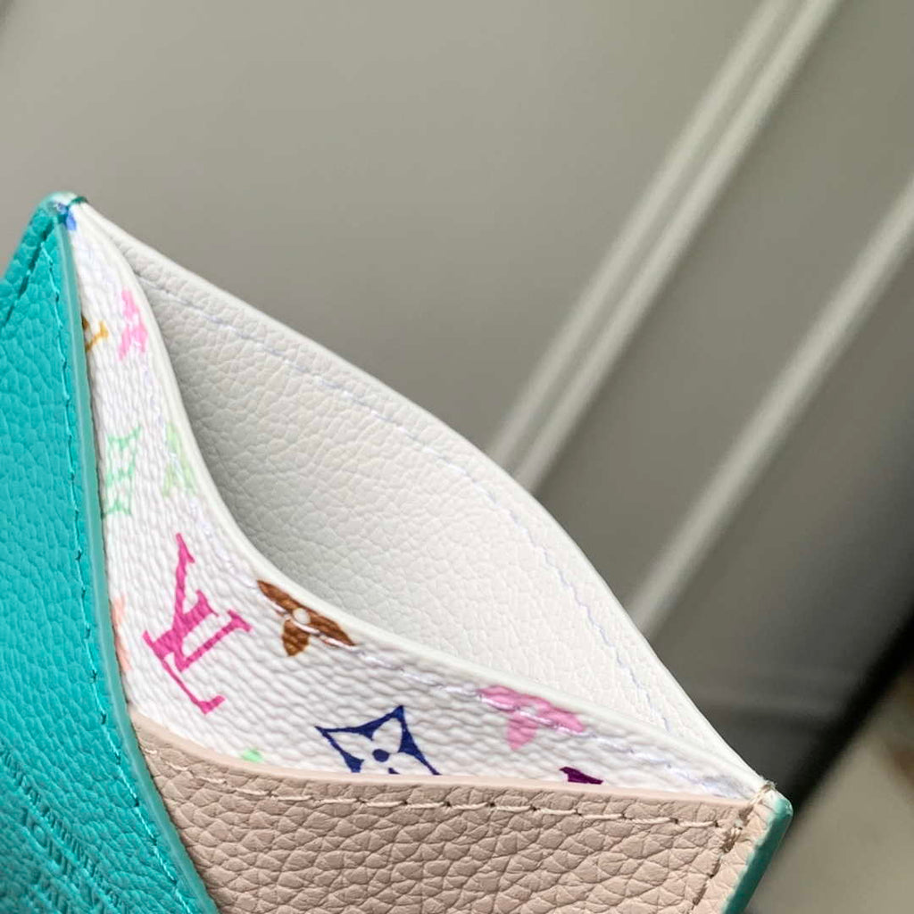 Louis Vuitton M14090 LV x TM Romy Card Holder Blue Gray