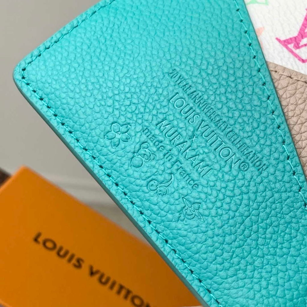 Louis Vuitton M14090 LV x TM Romy Card Holder Blue Gray
