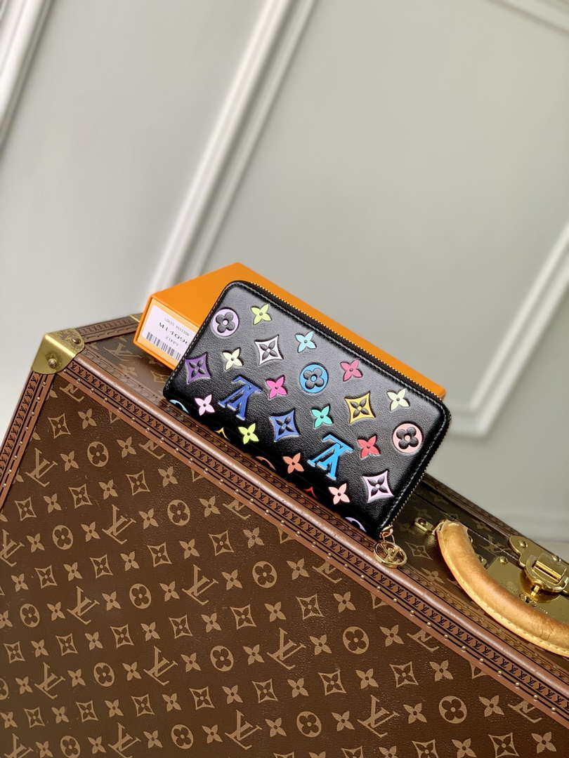 Louis Vuitton M14096 LV x TM Carteira Zippy Monogram Black - Default Title - View 2