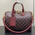 Louis Vuitton M3A350 Speedy Soft Bandoulière 25 Bag Damier Ebène