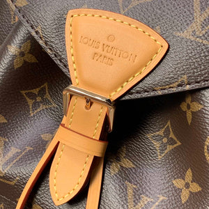 Louis Vuitton LV M45501 Montsouris PM monogram anvas natural leather - Default Title - View 6