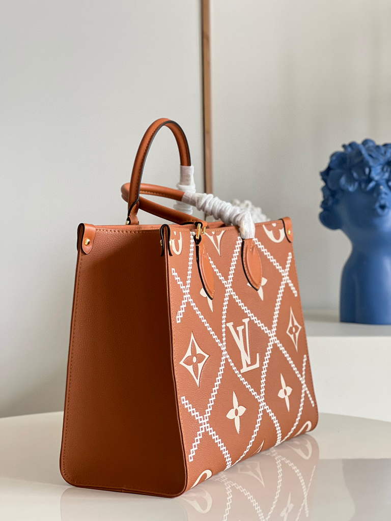 Louis Vuitton M46015 LV M46016 Onthego MM Monogram Arizona Brown - Default Title - View 4