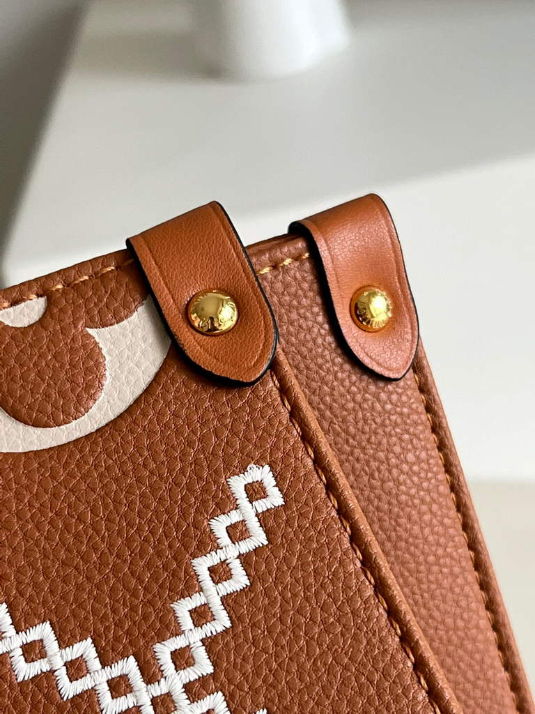 Louis Vuitton M46015 LV M46016 Onthego MM Monogram Arizona Brown - Default Title - View 6