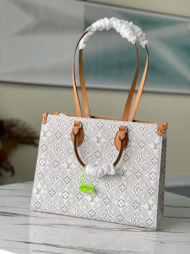 Louis Vuitton M59614 LV M46015 Onthego MM Monogram White - Default Title - View 9