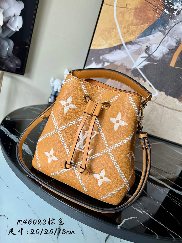 Louis Vuitton M46029 LV M46023 N¨¦oNo¨¦ MM Monogram Arizona Brown