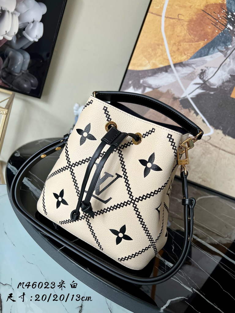 Louis Vuitton M46023 LV M46029 N¨¦oNo¨¦ MM Monogram Beige