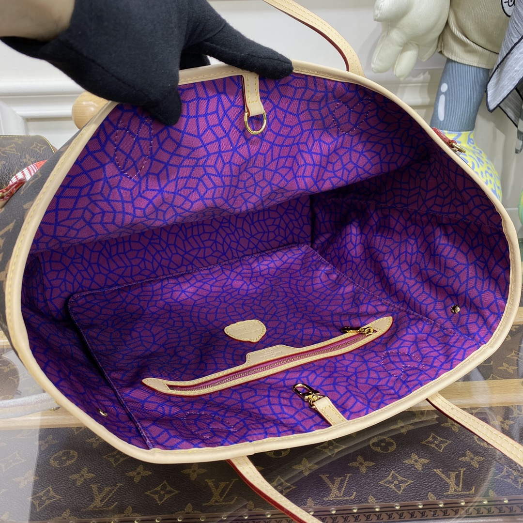 Louis Vuitton M46468 LV x YK Neverfull MM Bag - Default Title - View 9