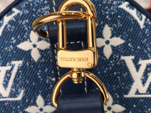 Louis Vuitton M59609 LV M59008 Speedy Bandouliere  25cm Blue - Default Title - View 5