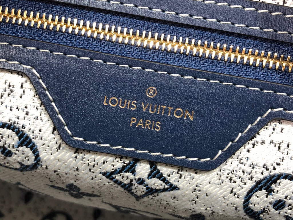 Louis Vuitton M59609 LV M59008 Speedy Bandouliere  25cm Blue