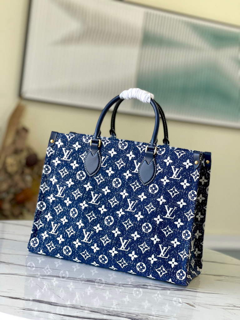 Louis Vuitton M59608 OnTheGo MM Tote bag Monogram Blue - Default Title - View 1