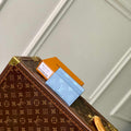Louis Vuitton M62170 LV Double Card Holder Monogram Eclipse Blue - Default Title - View 1