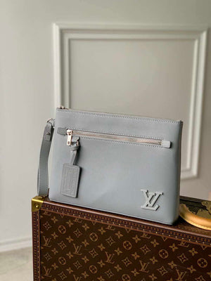 Louis Vuitton M69836 LV Aerogram Pochette iPad M69837 Gray - Default Title - View 1