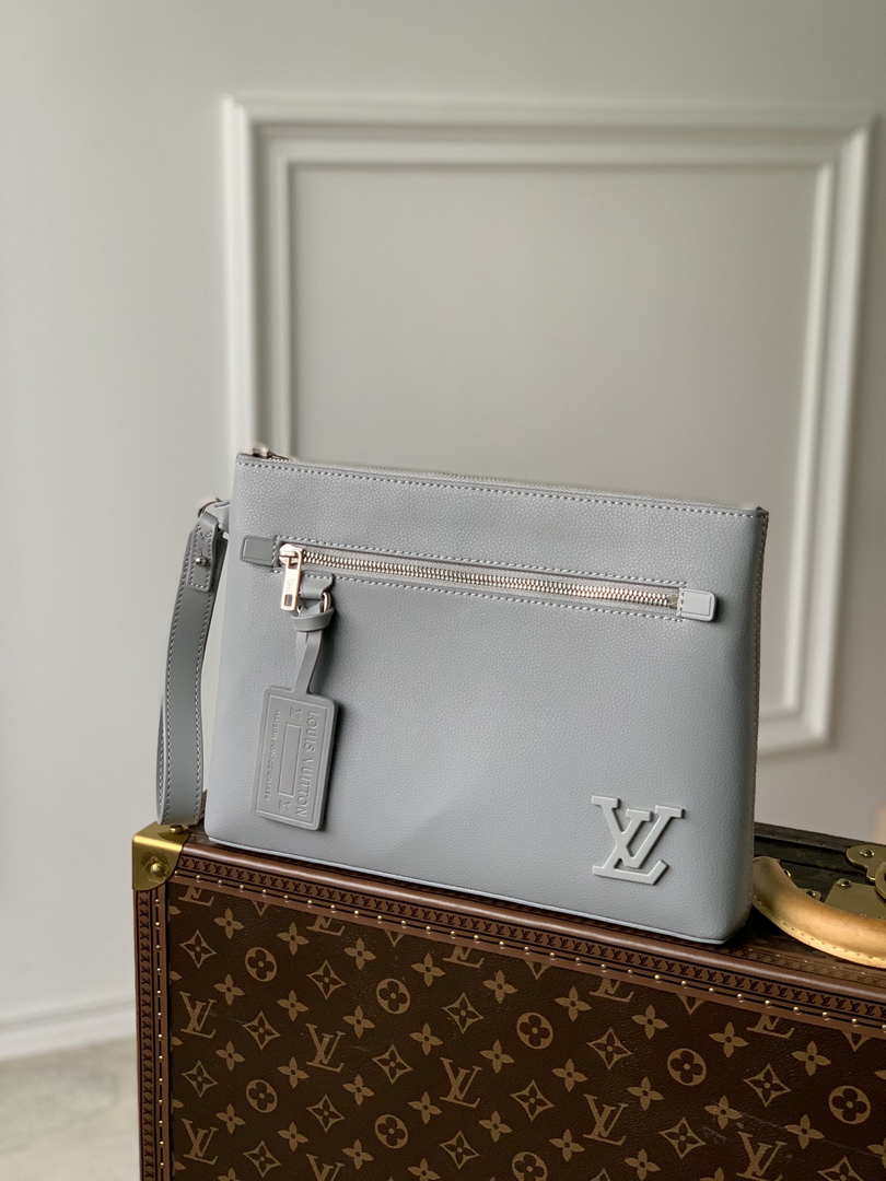 Louis Vuitton M69836 LV Aerogram Pochette iPad M69837 Gray - Default Title - View 1