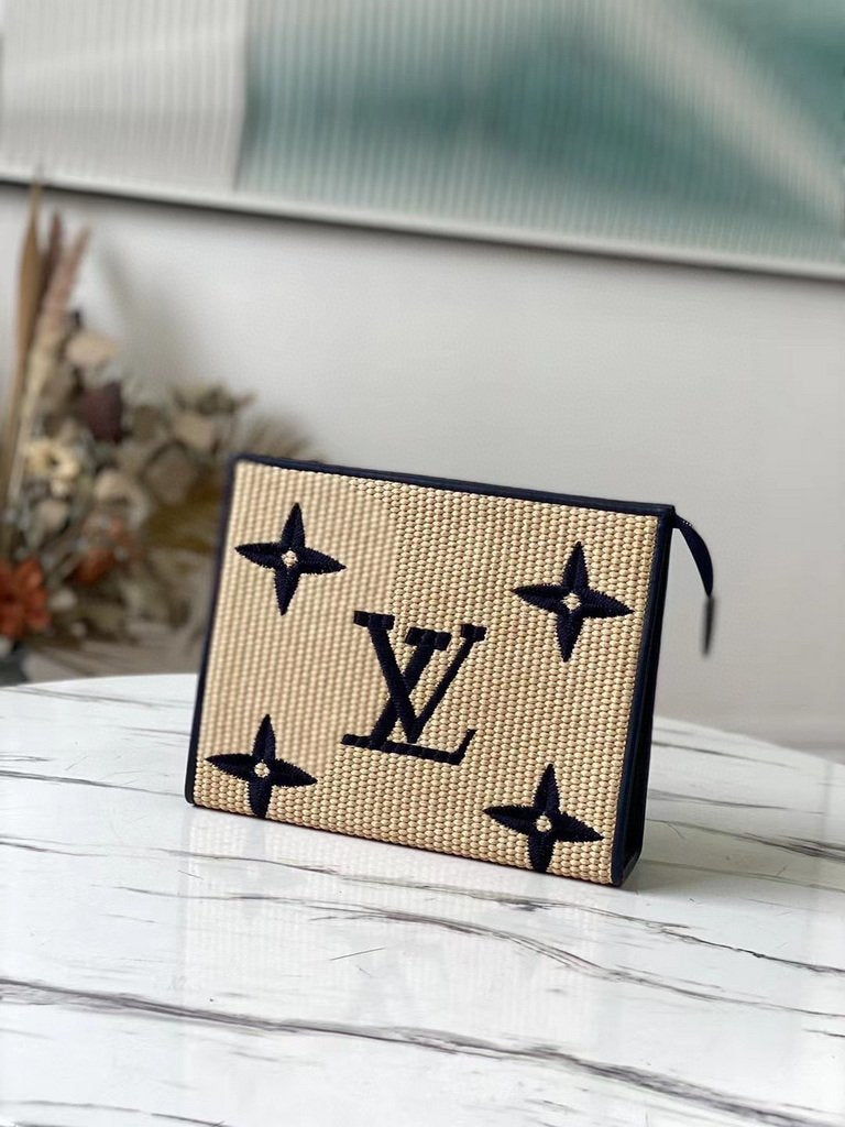 LV M80352 Louis Vuitton M80351  Toiletry Pouch 26 Monogram Canvas Blue