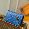 Louis Vuitton M80744 Pochette Coussin LV M80745 Blue and Red