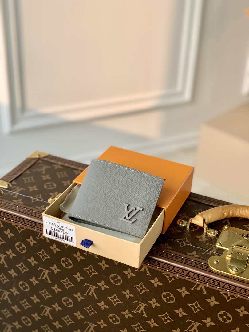 Louis Vuitton M81026 Multiple Wallet LV aerogram Gray - Default Title - View 1