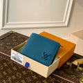 Louis Vuitton M81026 Multiple Wallet LV aerogram Navy Blue - Default Title - View 1