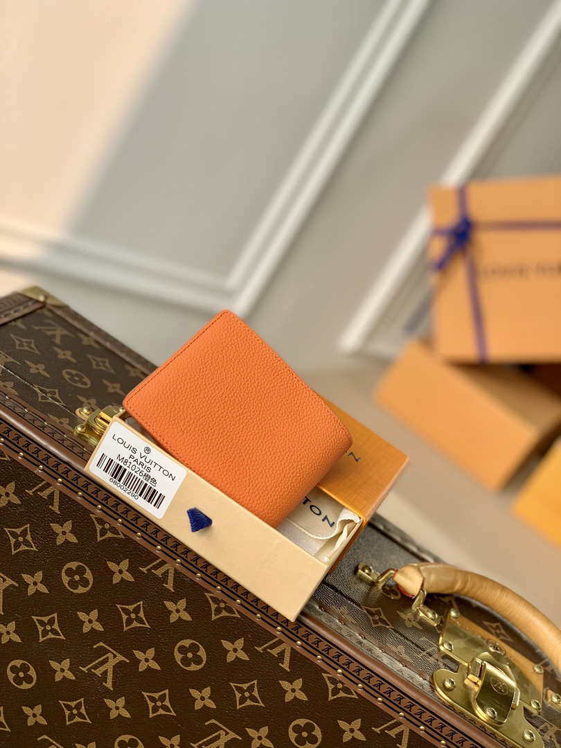 Louis Vuitton M81026 Multiple Wallet LV aerogram Orange