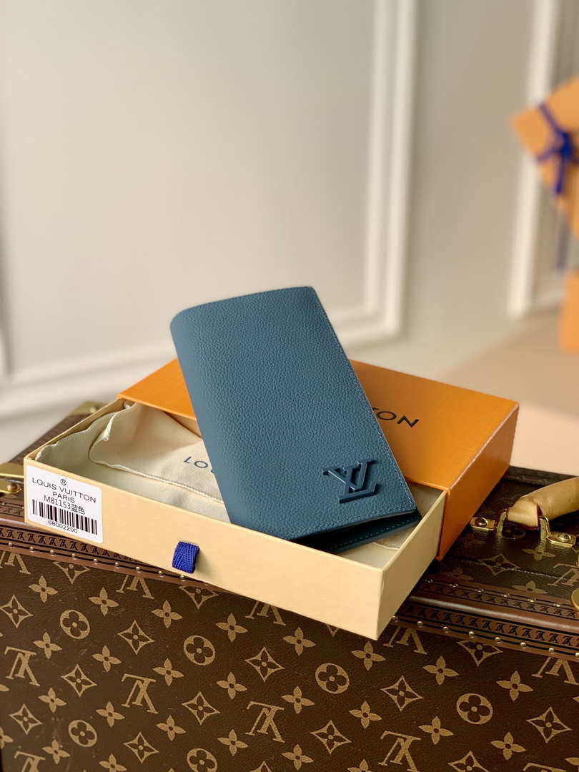Louis Vuitton M81027 Pocket Organizer LV aerogram Blue - Default Title - View 1
