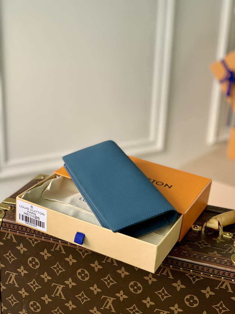 Louis Vuitton M81027 Pocket Organizer LV aerogram Blue