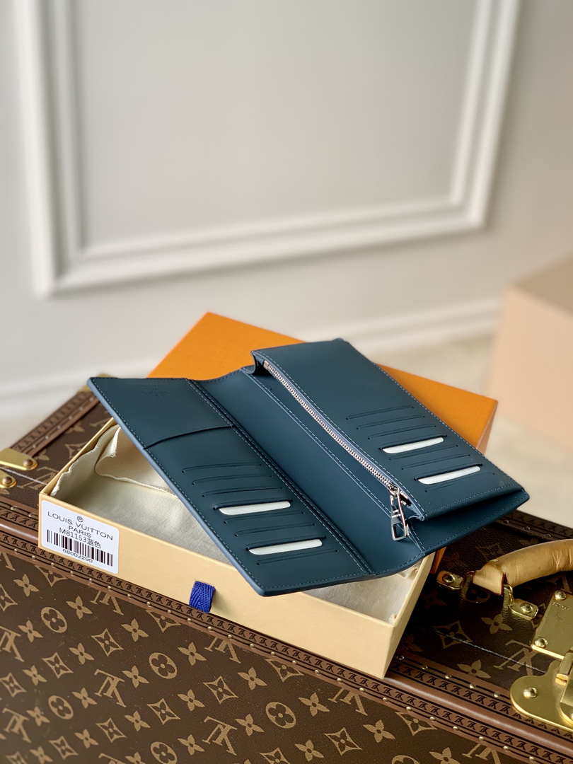 Louis Vuitton M81027 Pocket Organizer LV aerogram Blue