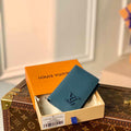 Louis Vuitton M81028 Pocket Organizer LV aerogram Blue - Default Title - View 1