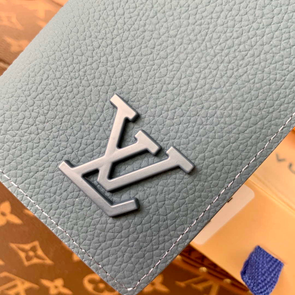 Louis Vuitton M81028 Pocket Organizer LV aerogram Blue