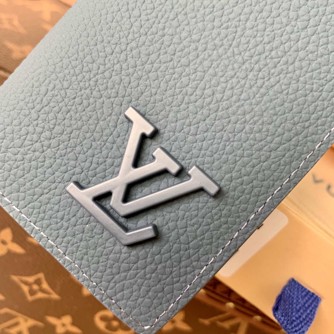 Louis Vuitton M81028 Pocket Organizer LV aerogram Blue