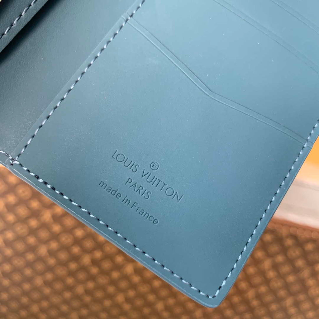 Louis Vuitton M81028 Pocket Organizer LV aerogram Blue