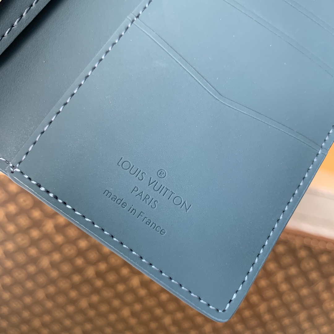 Louis Vuitton M81028 Pocket Organizer LV aerogram Blue