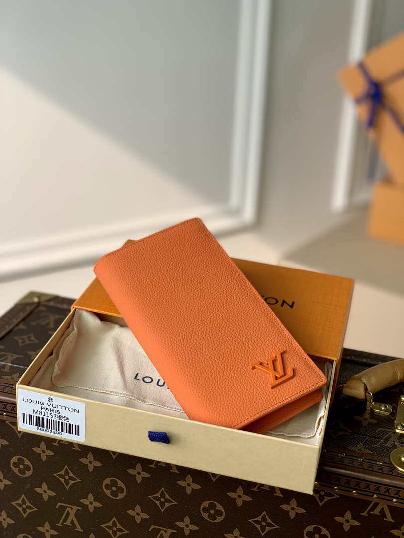 Louis Vuitton M81153 Brazza LV aerogram Orange - Default Title - View 1