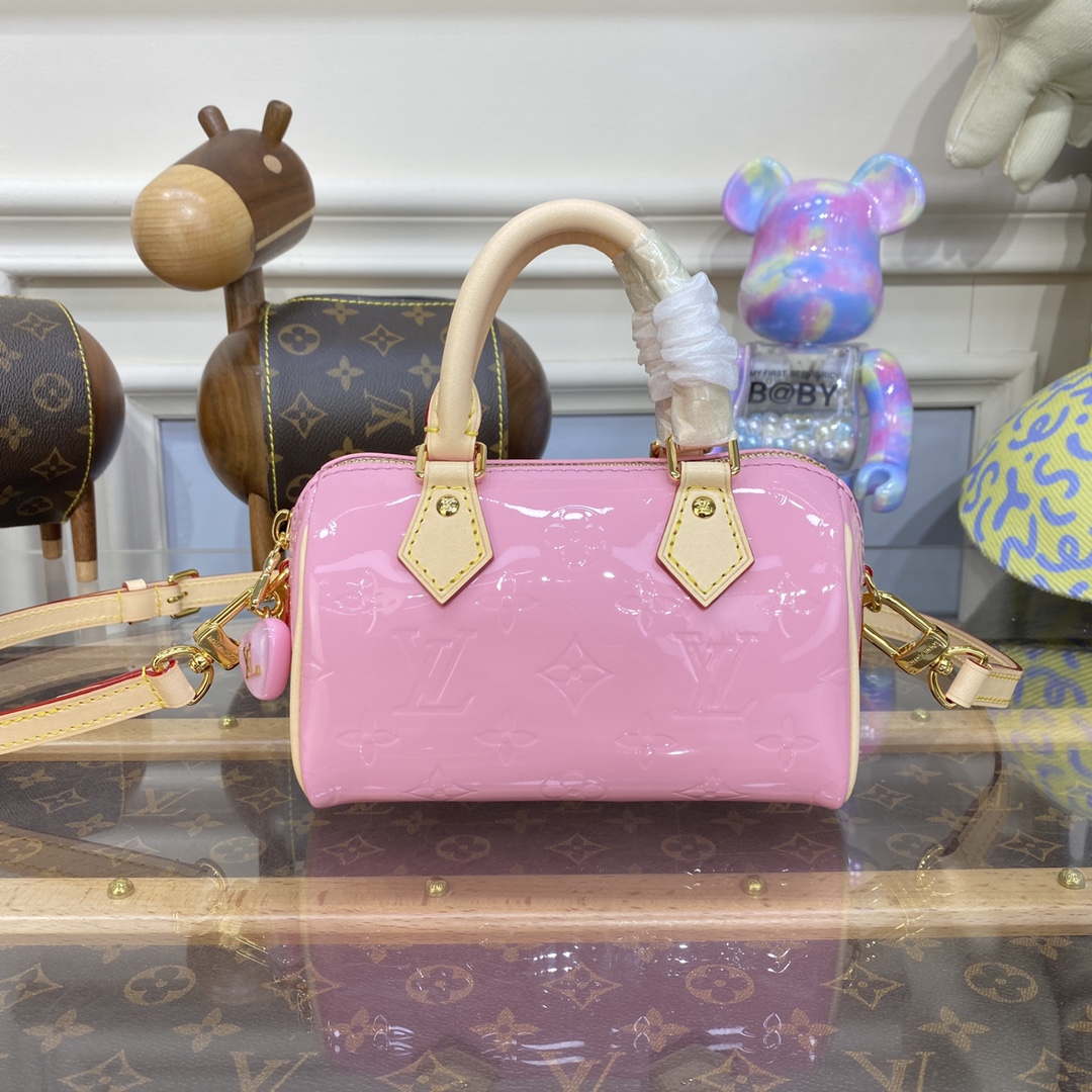 Louis Vuitton LV M81879 Nano Speedy Bag Monogram vernis - Default Title - View 1