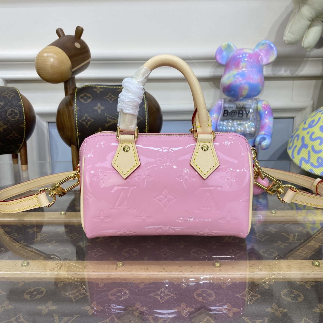 Louis Vuitton LV M81879 Nano Speedy Bag Monogram vernis - Default Title - View 2