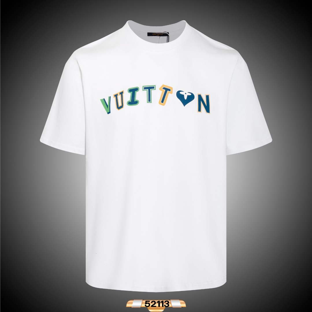 Louis Vuitton Men's Women's Short Sleeve T-shirt L36820