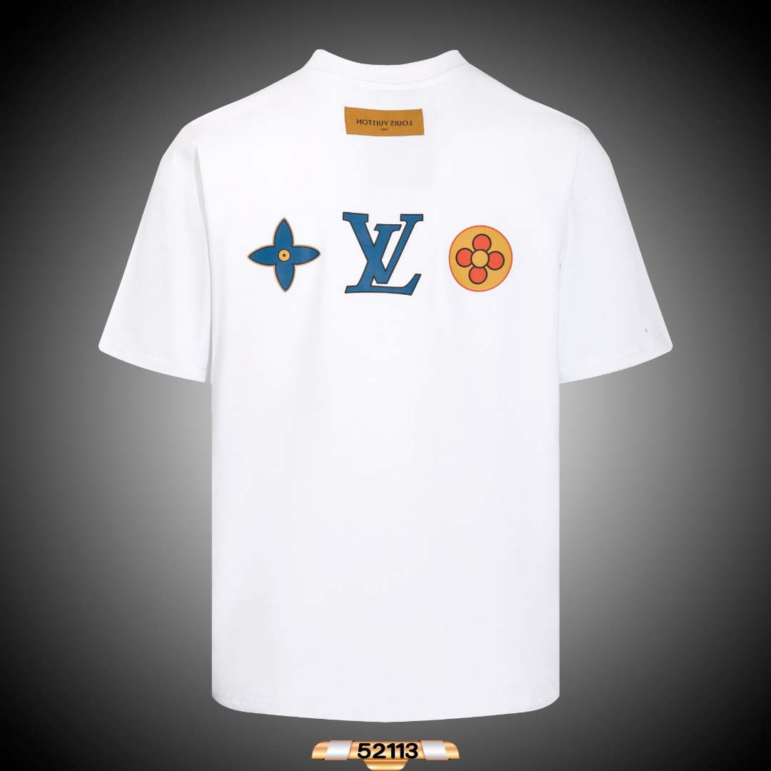 Louis Vuitton Men's Women's Short Sleeve T-shirt L36820