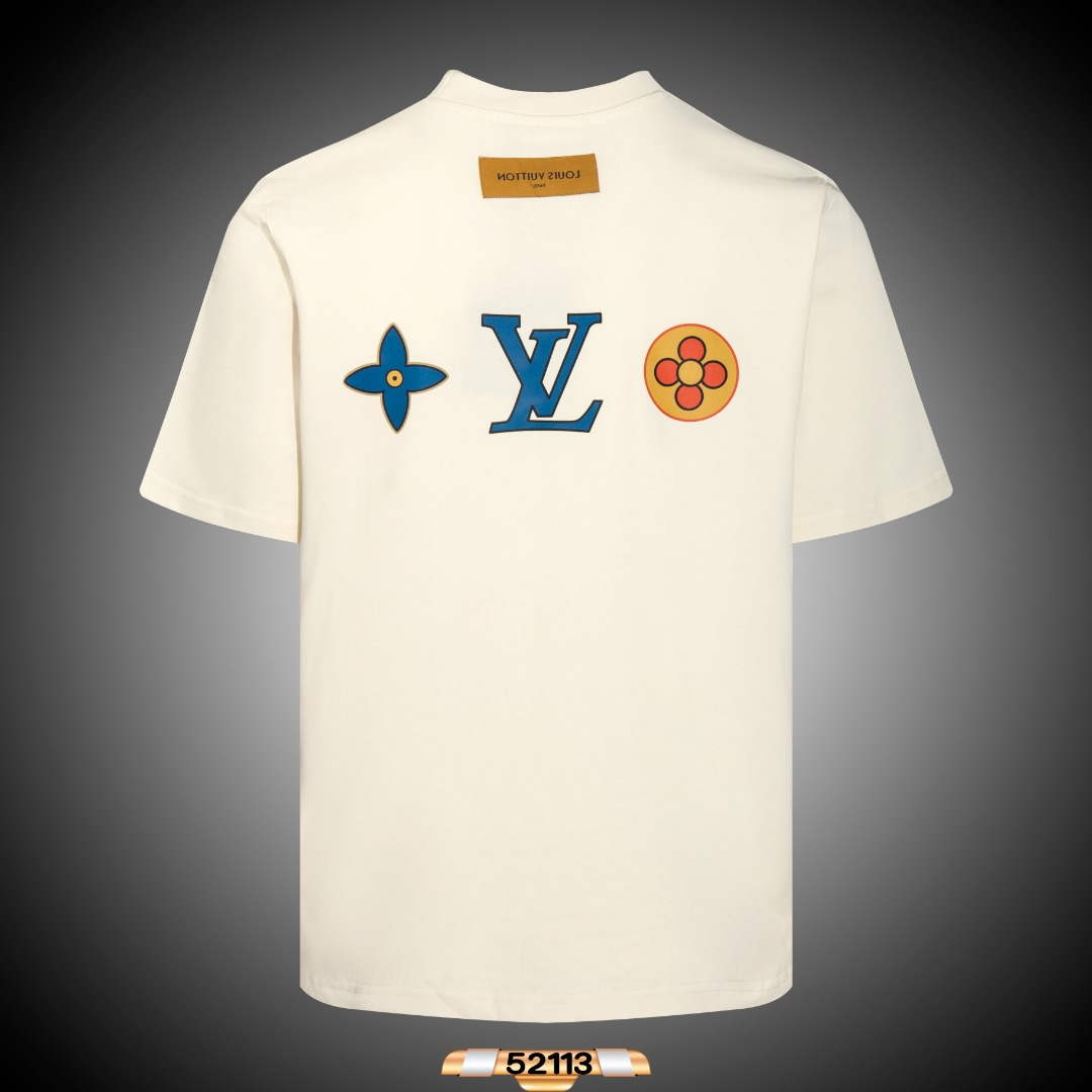 Louis Vuitton Men's Women's Short Sleeve T-shirt L36822