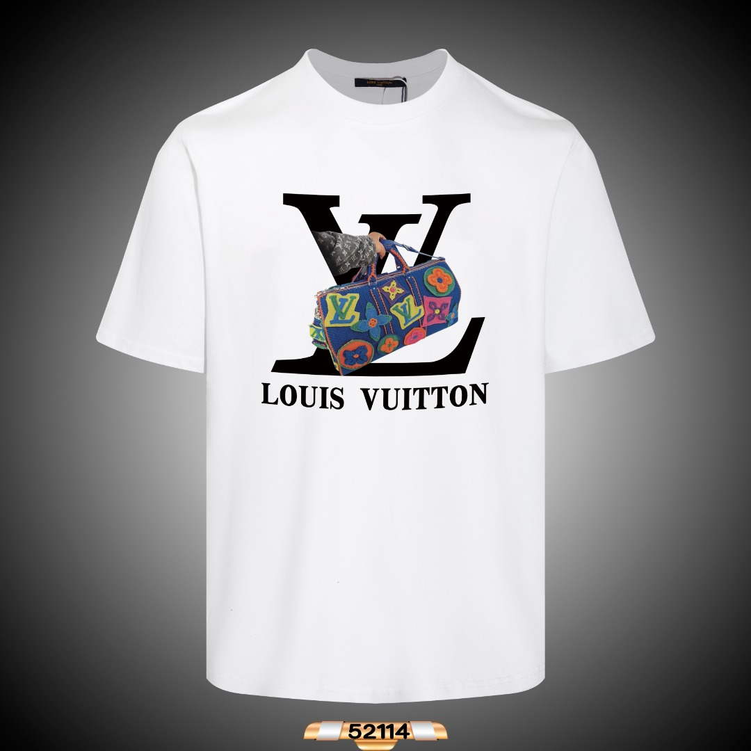 Louis Vuitton Men's Women's Short Sleeve T-shirt L36823