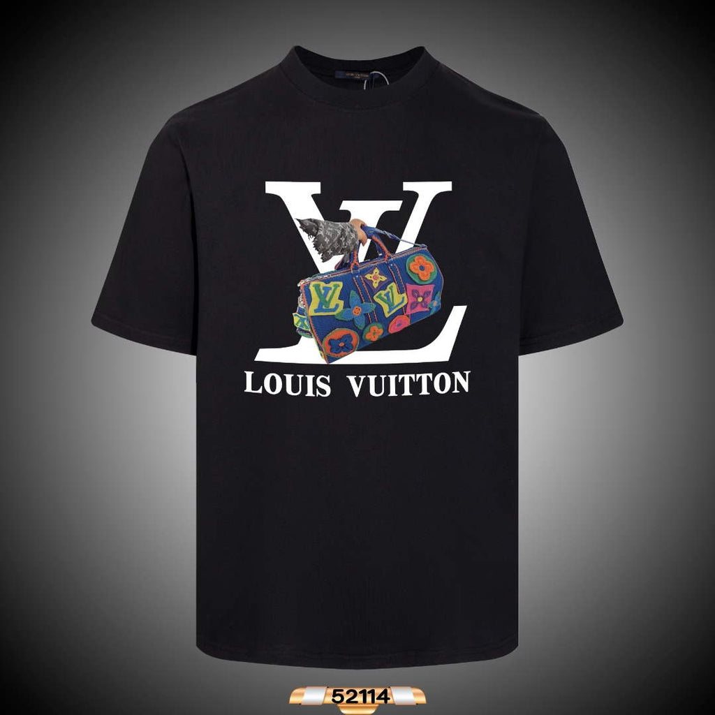 Louis Vuitton Men's Women's Short Sleeve T-shirt L36824