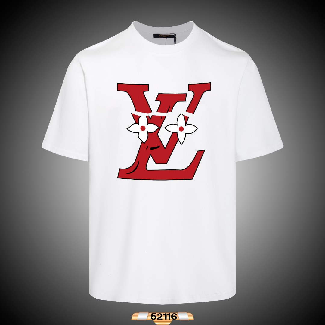 Louis Vuitton Men's Women's Short Sleeve T-shirt L36829