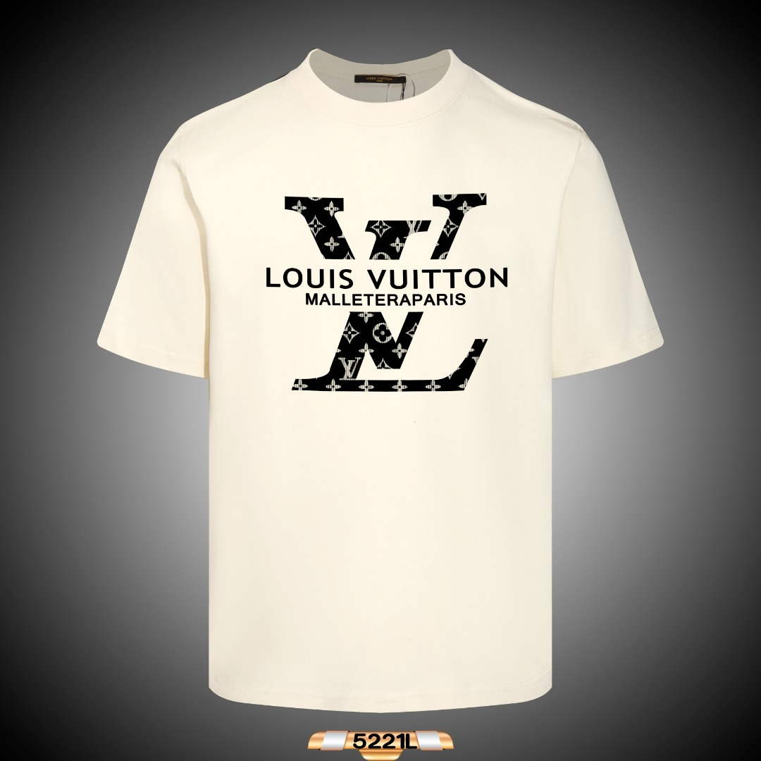 Louis Vuitton Men's Women's Short Sleeve T-shirt L36837