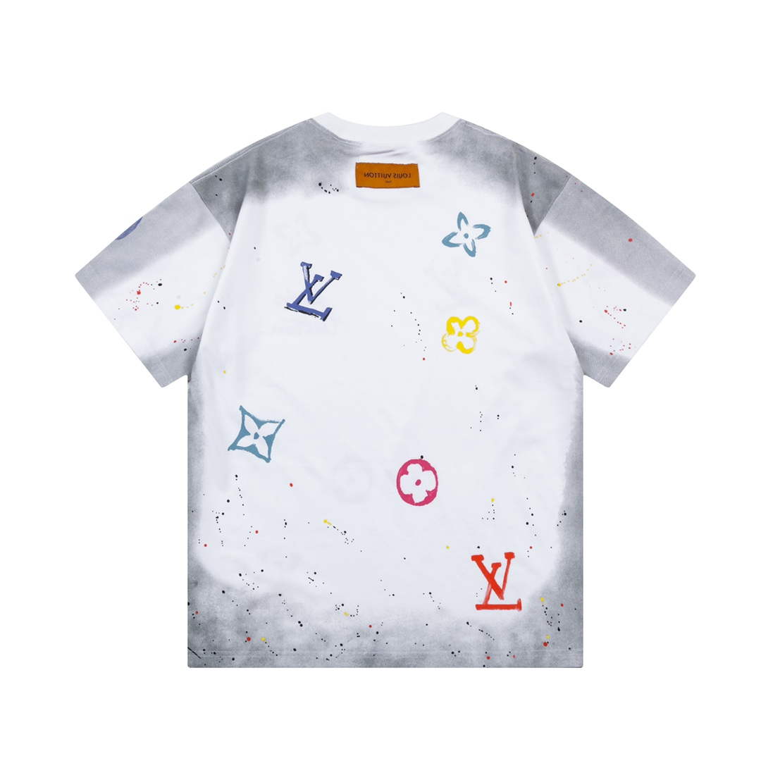Louis Vuitton Men's Women's Short Sleeve T-shirt L36840