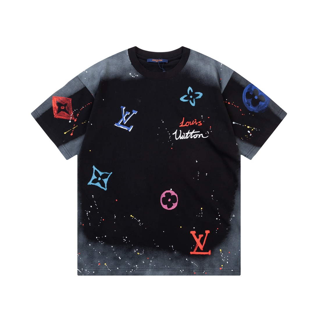 Louis Vuitton Men's Women's Short Sleeve T-shirt L36841