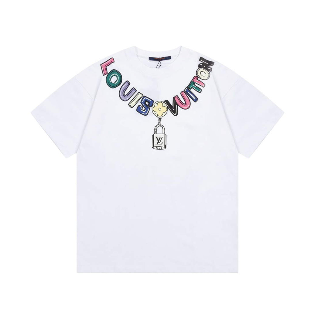 Louis Vuitton Men's Women's Short Sleeve T-shirt L36844