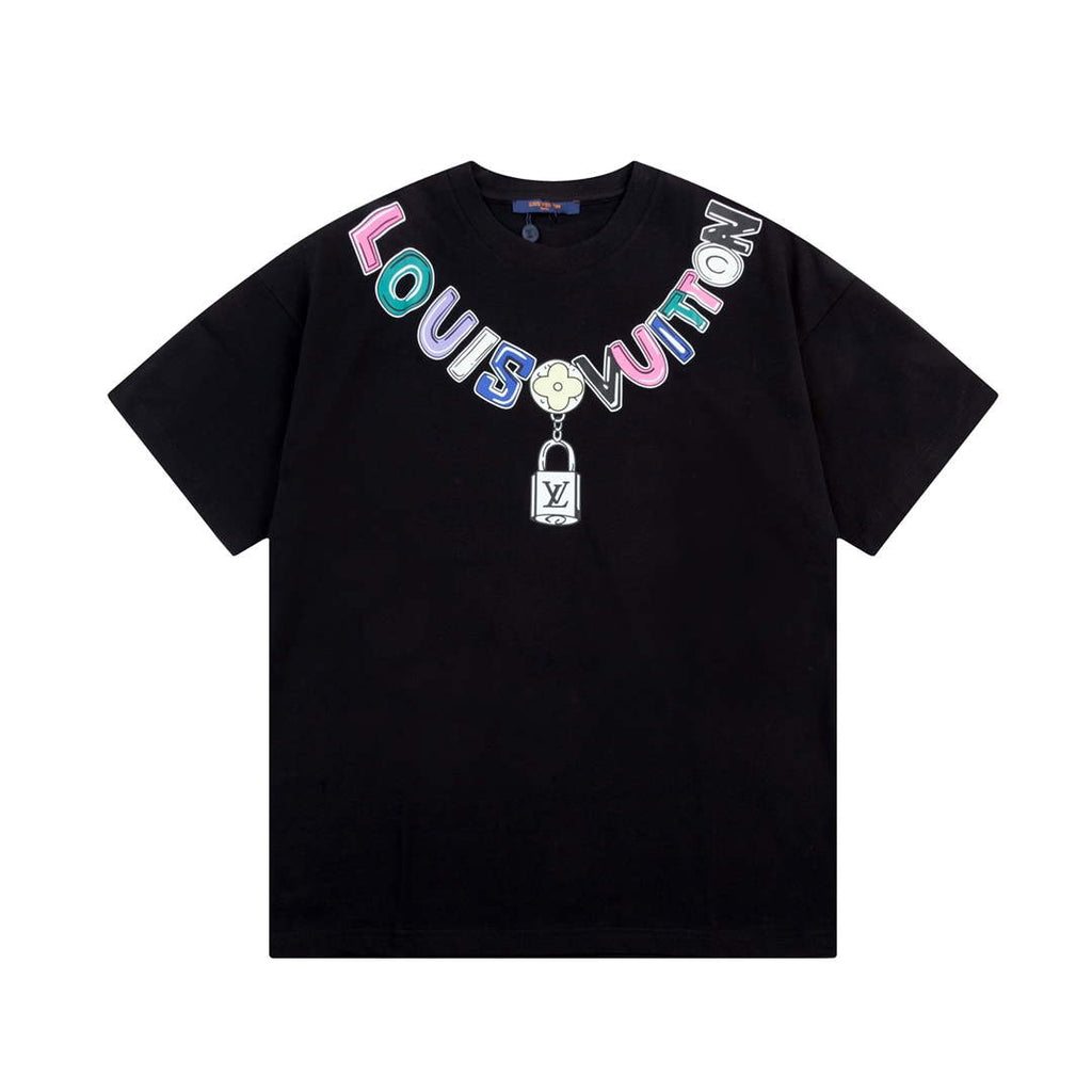Louis Vuitton Men's Women's Short Sleeve T-shirt L36845