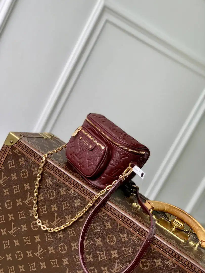 Louis Vuitton Mini Bumbag Monogram Empreinte LV M82208 Red