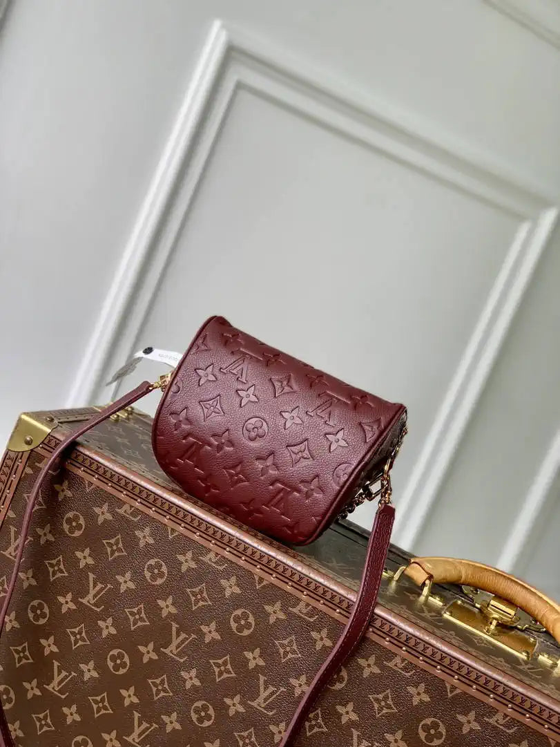 Louis Vuitton Mini Bumbag Monogram Empreinte LV M82208 Red