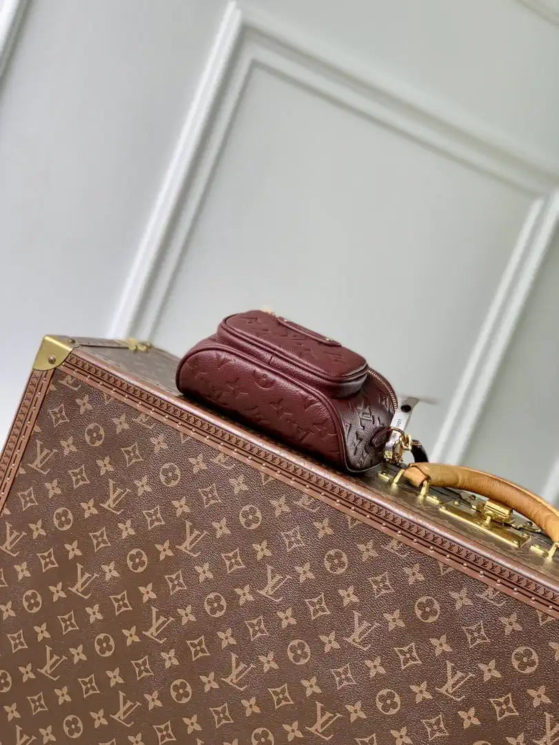 Louis Vuitton Mini Bumbag Monogram Empreinte LV M82208 Red