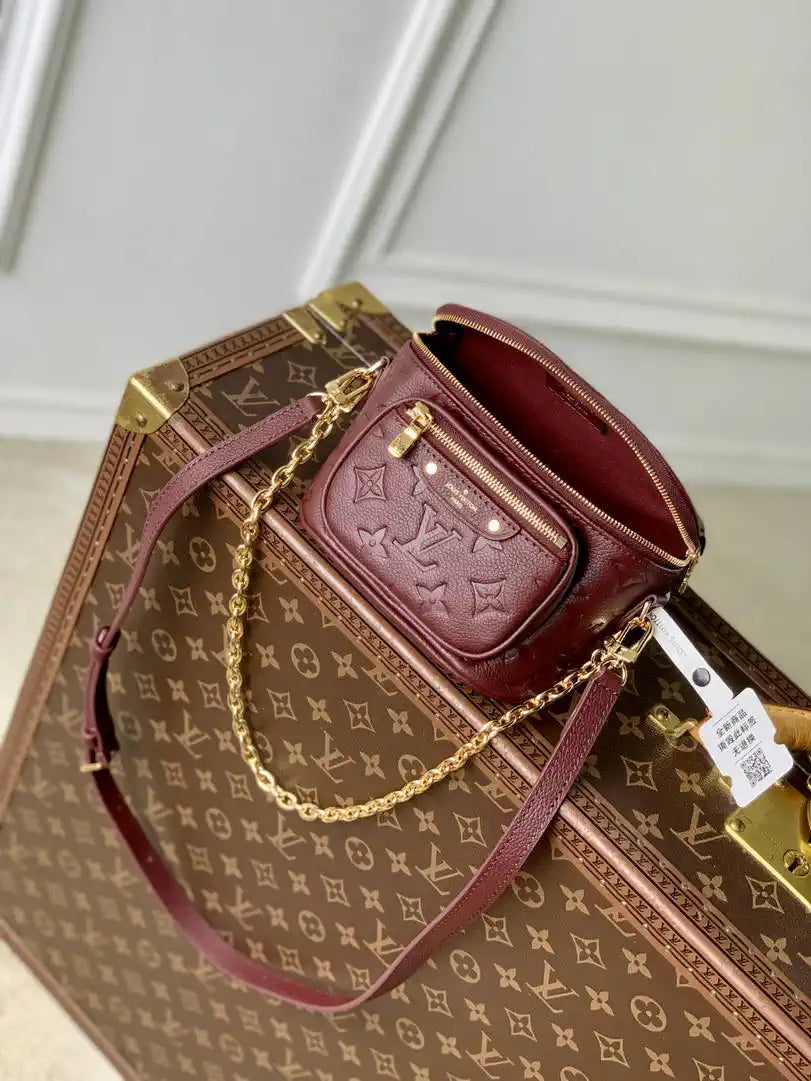 Louis Vuitton Mini Bumbag Monogram Empreinte LV M82208 Red