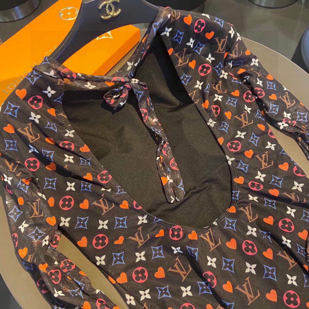 Louis Vuitton Monogram one-piece swimsuit LV 1A9N67